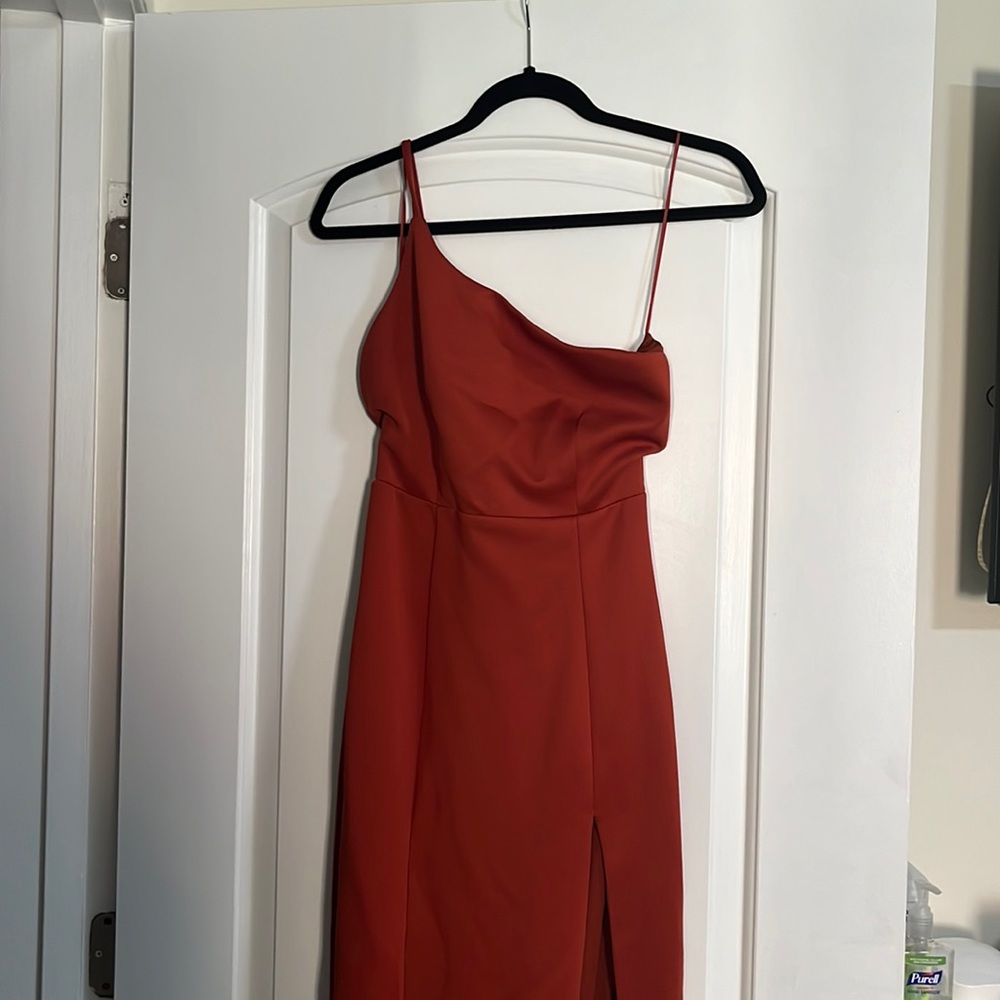 One Shoulder Braidmaids Dress